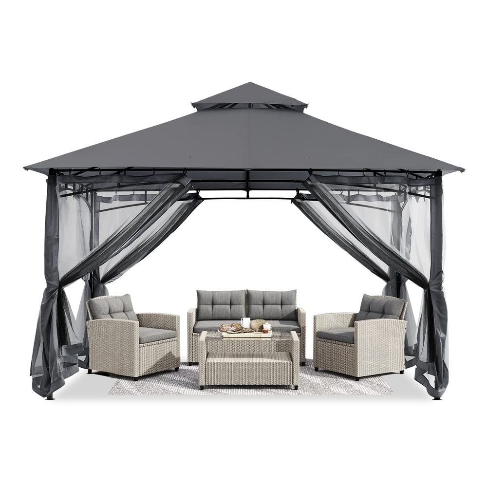 Outdoor Furniture Gazebo - Gazebos for Patios 10x12 Outdoor Steel