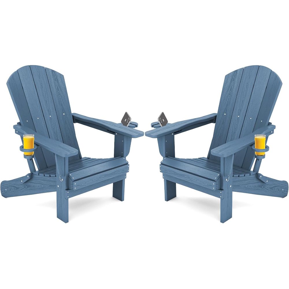 Outdoor Furniture Ofo - olding Adirondack Chair, HDPE Adirondack Chairs