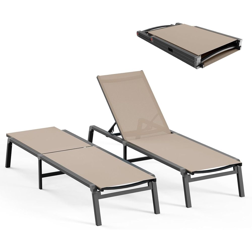 Outdoor Furniture Ofo - Patio Chaise Lounge Chair, oldable Lounge