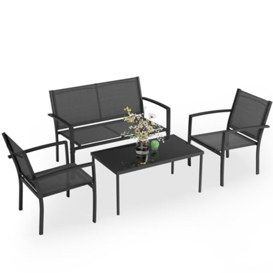 Outdoor Furniture Patio - Greesum 4 Pieces Patio Furniture Set