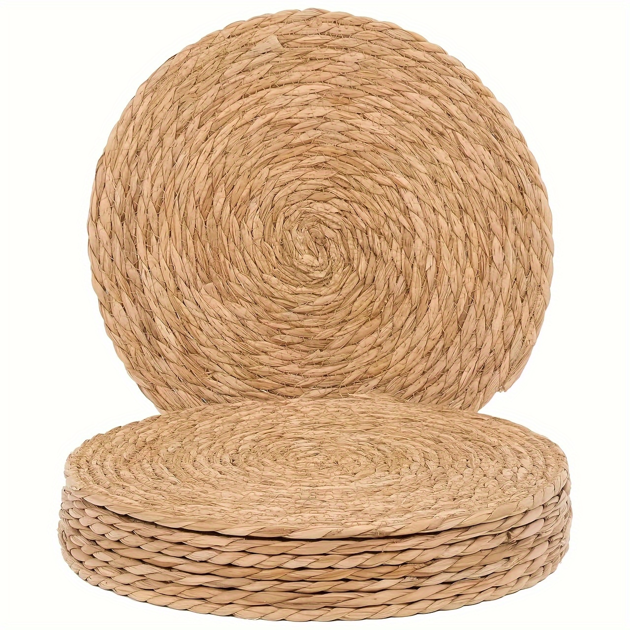 Outdoor Furniture Rh - 4pcs/6pcs/8pcs set of round rattan placemats,