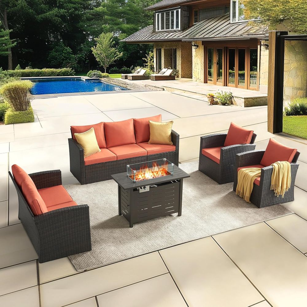 Outdoor Furniture Ofo - Outdoor Patio Furniture Set with Fire