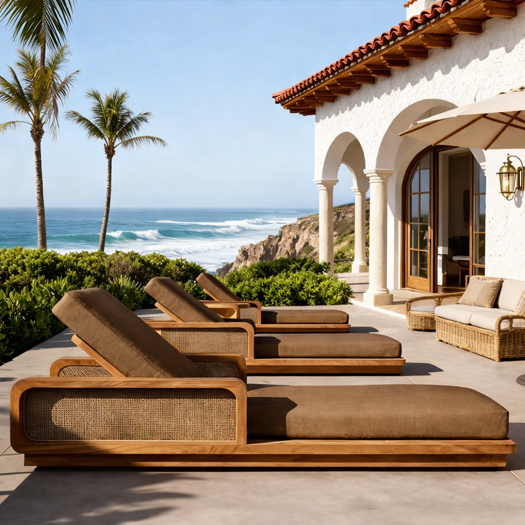 Outdoor Furniture Teak - Outdoor Lounger Chair Hotel Outdoor Comfortable