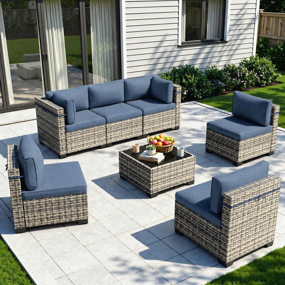 7-Piece Outdoor Sectional Pati - Outdoor Furniture Ofo 리뷰 및 가격