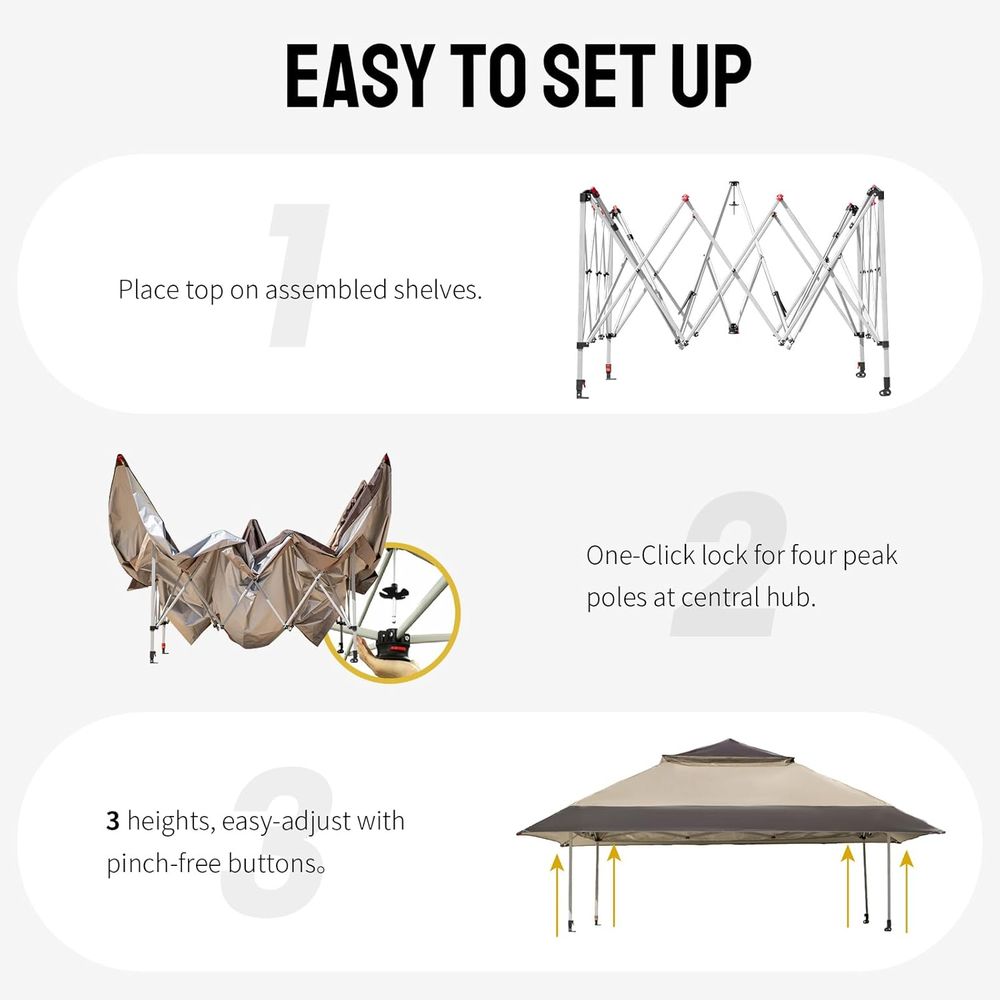 Up Gazebo with Wheeled Cover B - Outdoor Furniture Gazebo 리뷰 및 가격