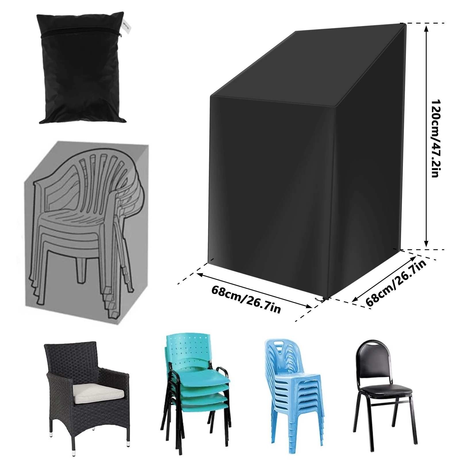 Stacked Chair Dust Cover with  - Outdoor Furniture Manufacturer 리뷰 및 가격