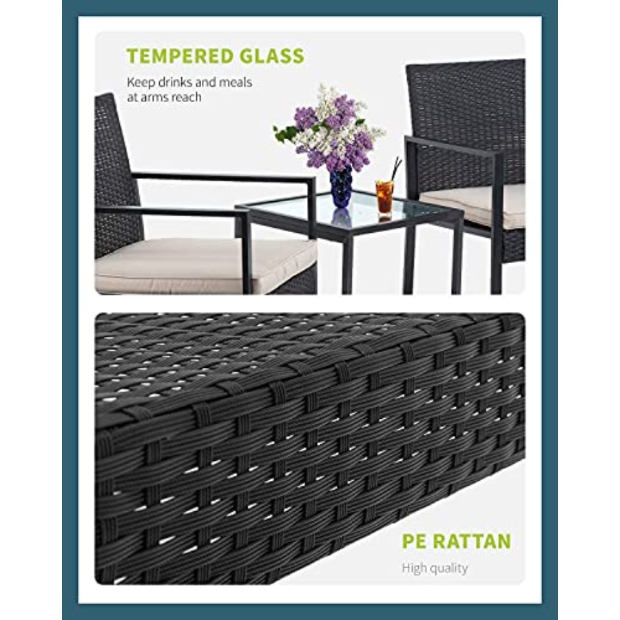 FDW 3 Pieces Outdoor Patio Fur - Outdoor Furniture Patio 리뷰 및 가격