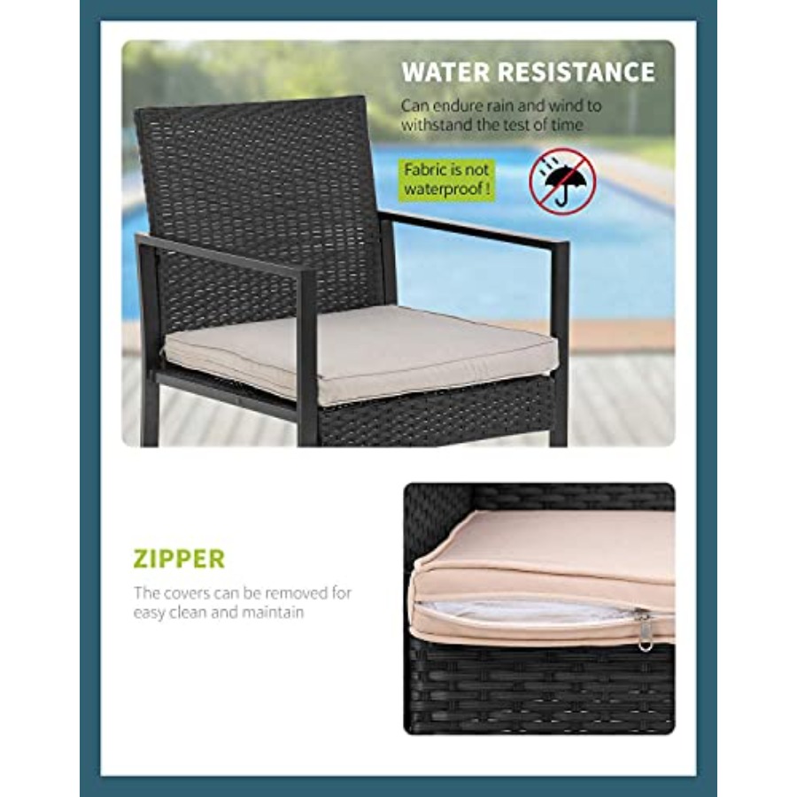 FDW 3 Pieces Outdoor Patio Fur - Outdoor Furniture Patio 리뷰 및 가격