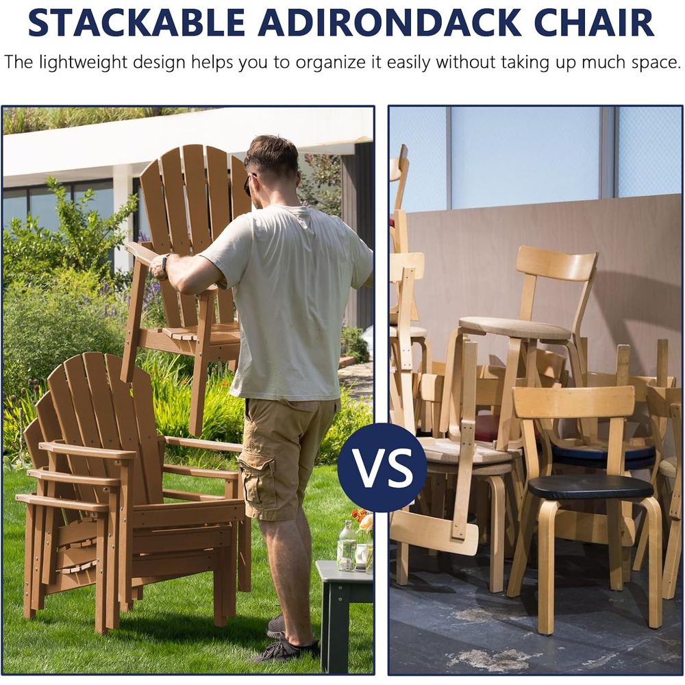 Stackable 4-Piece Adirondack C - Outdoor Furniture Ofo 리뷰 및 가격