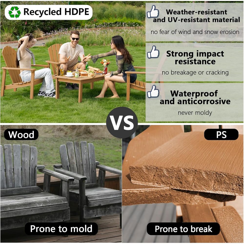 Stackable 4-Piece Adirondack C - Outdoor Furniture Ofo 리뷰 및 가격