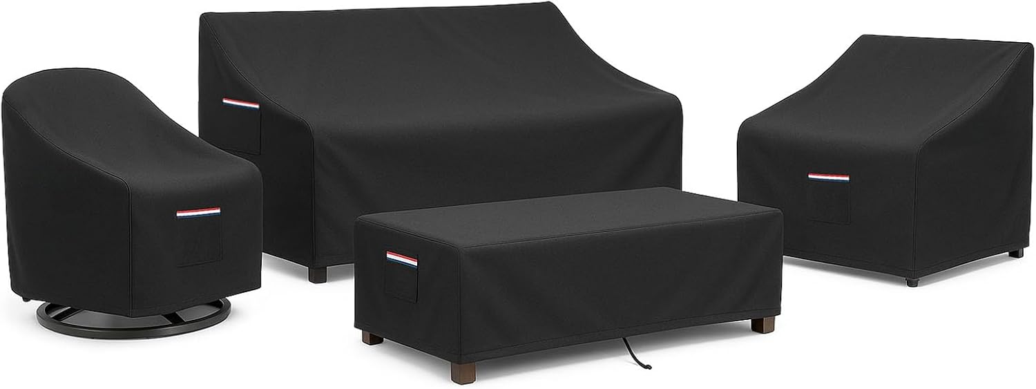 4-Piece Patio Furniture Cover  - Outdoor Furniture Heavy 리뷰 및 가격
