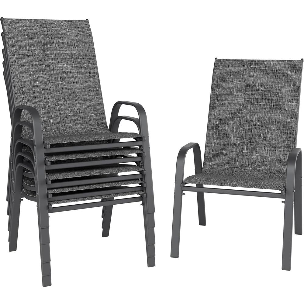 Patio Chairs Set o 6, Stackabl - Outdoor Furniture Ofo 리뷰 및 가격