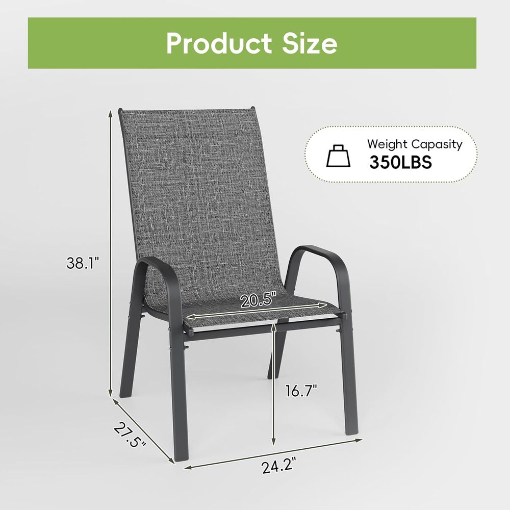 Patio Chairs Set o 6, Stackabl - Outdoor Furniture Ofo 리뷰 및 가격