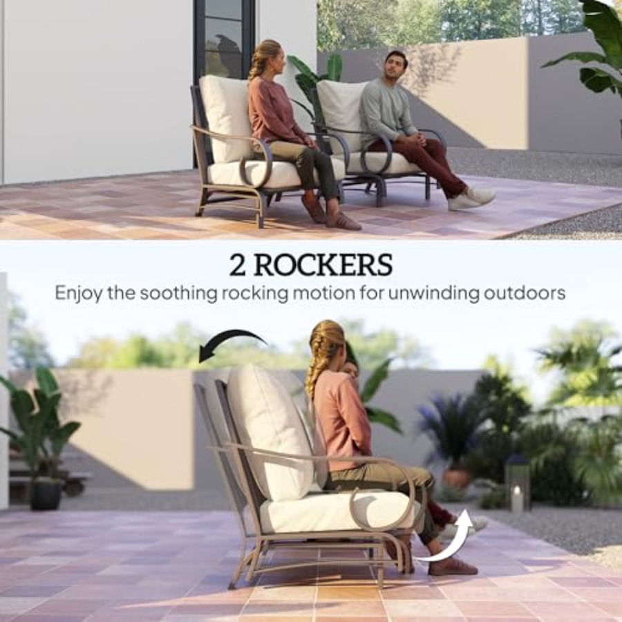 5 Piece Patio Furniture Set wi - Outdoor Furniture Lounge Set 리뷰 및 가격