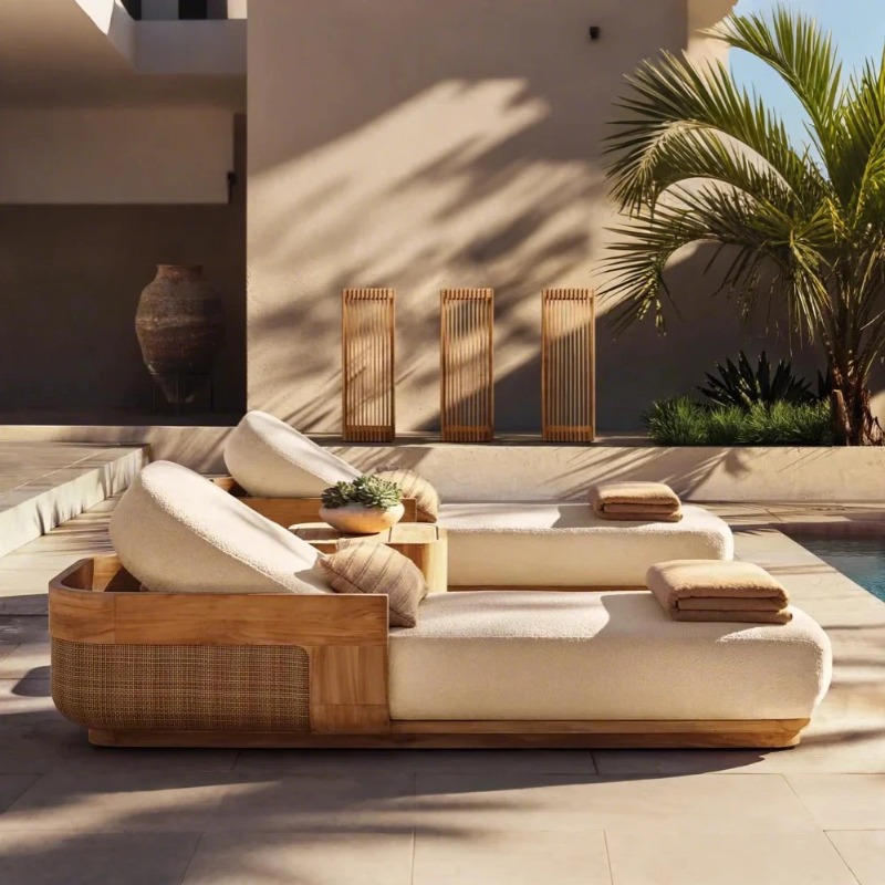 Sun Beach Lounge Chair & Daybe - Outdoor Furniture Lounge Set 리뷰 및 가격