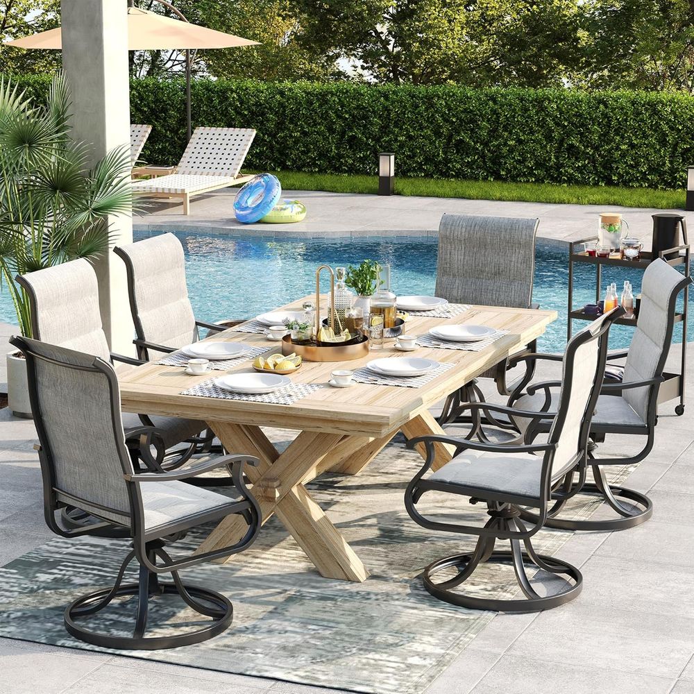 Patio Swivel Chairs Set o 4, O - Outdoor Furniture Ofo 리뷰 및 가격