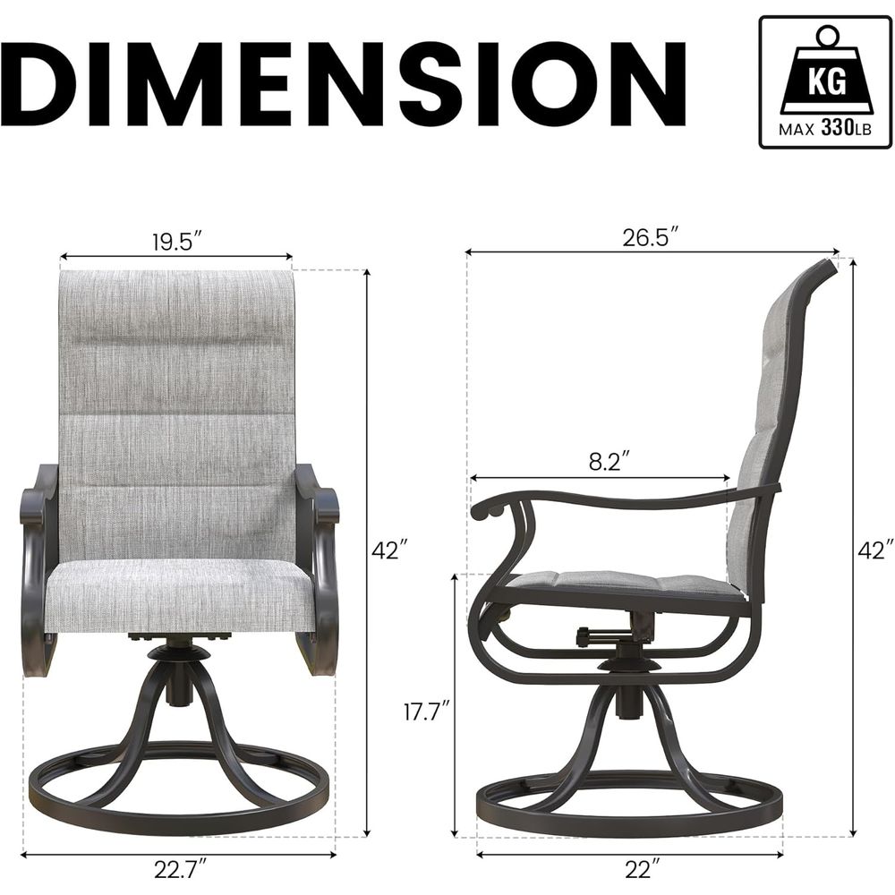 Patio Swivel Chairs Set o 4, O - Outdoor Furniture Ofo 리뷰 및 가격