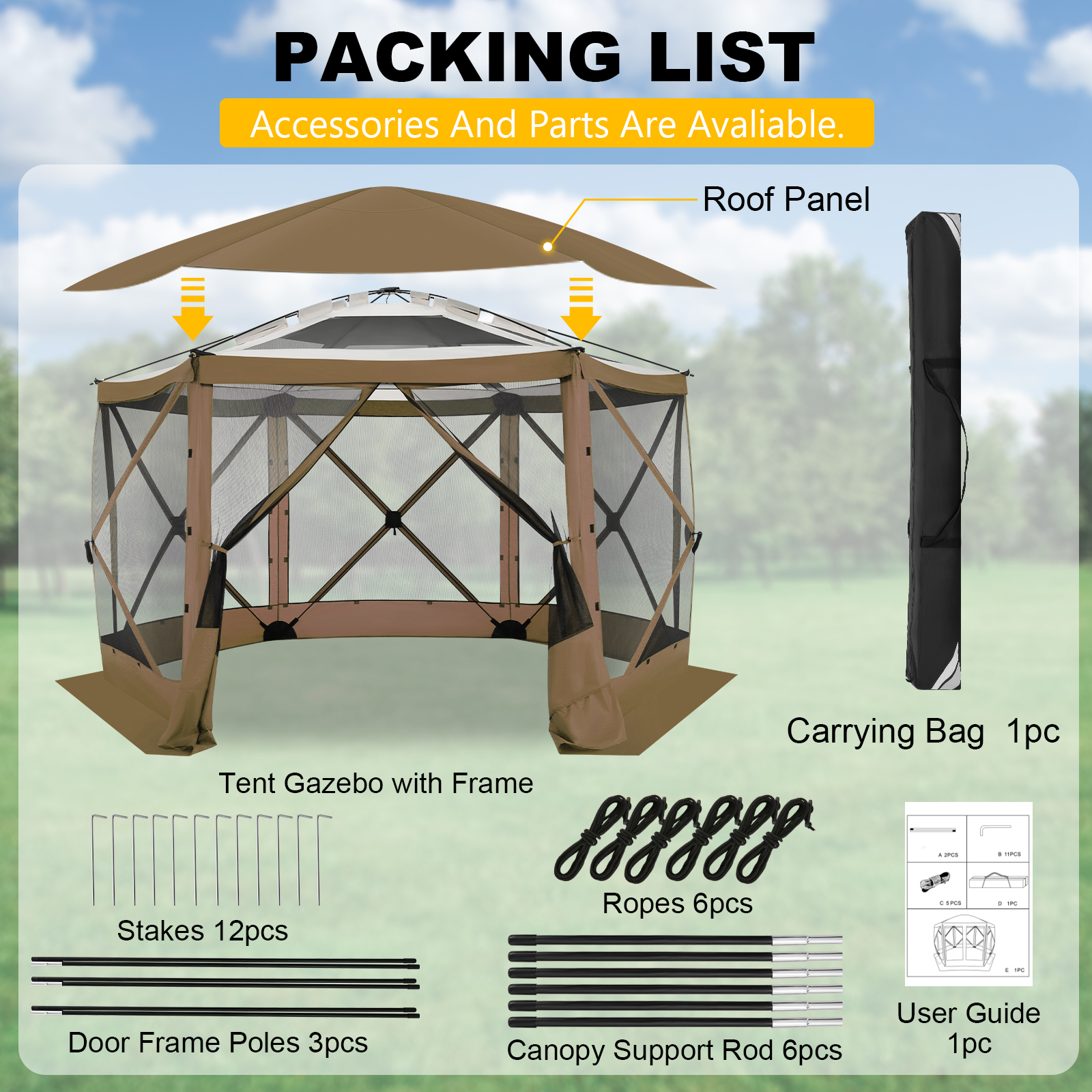 12x12ft Pop Up Gazebo Screen H - Outdoor Furniture Gazebo 리뷰 및 가격
