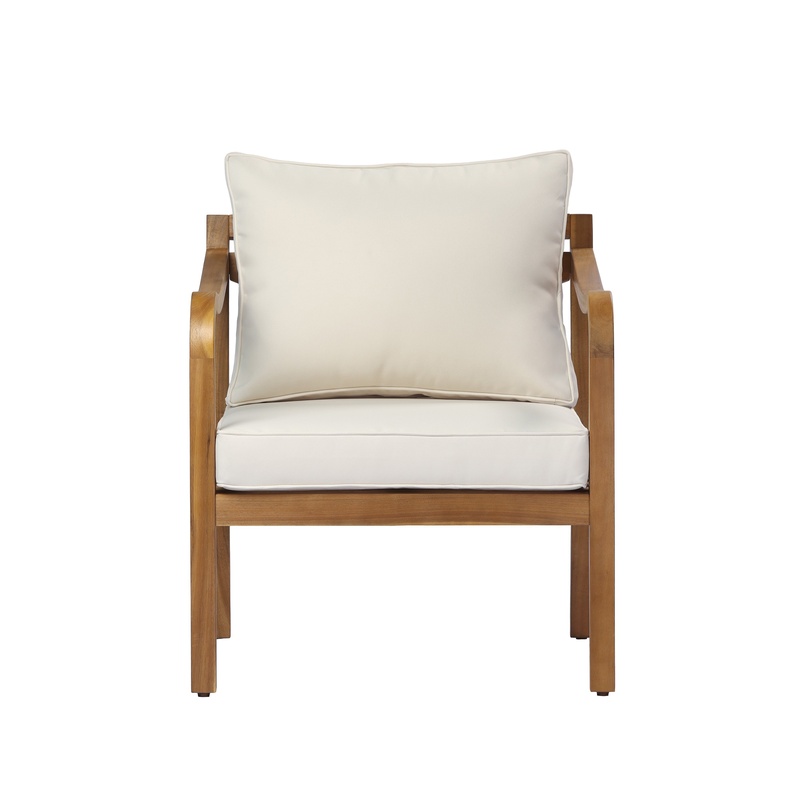 Teak Finish Acacia Wood Club C - Outdoor Furniture Teak 리뷰 및 가격