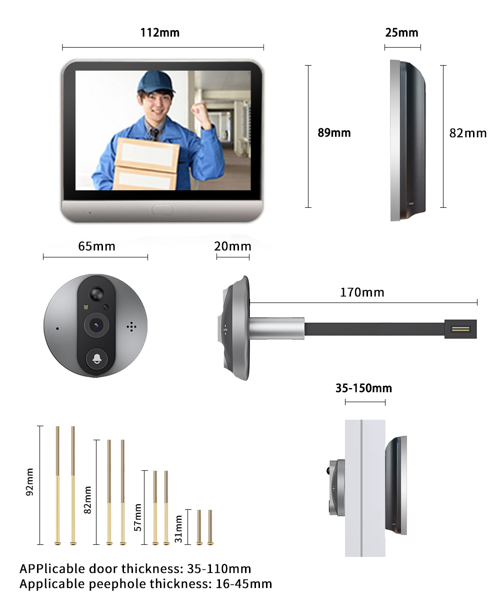 4.3 Inch ips screen 2MP 1080P  - Outdoor Furniture Glider 리뷰 및 가격