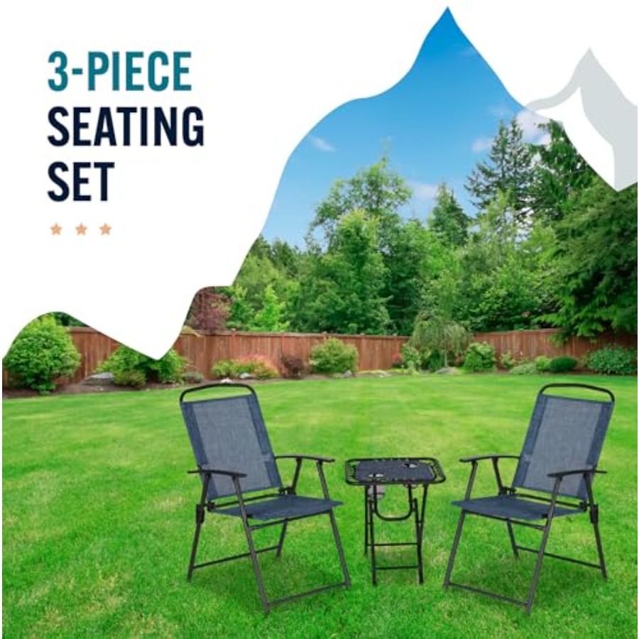 Trapper's Peak 3-Piece Folding - Outdoor Furniture Patio 리뷰 및 가격