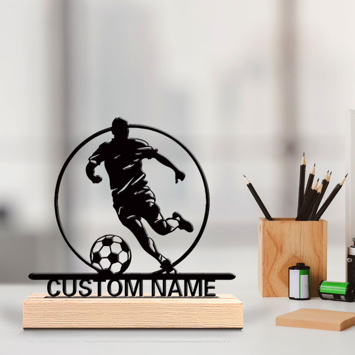 Custom Soccer Player Metal Sta - Outdoor Furniture Wooden 리뷰 및 가격