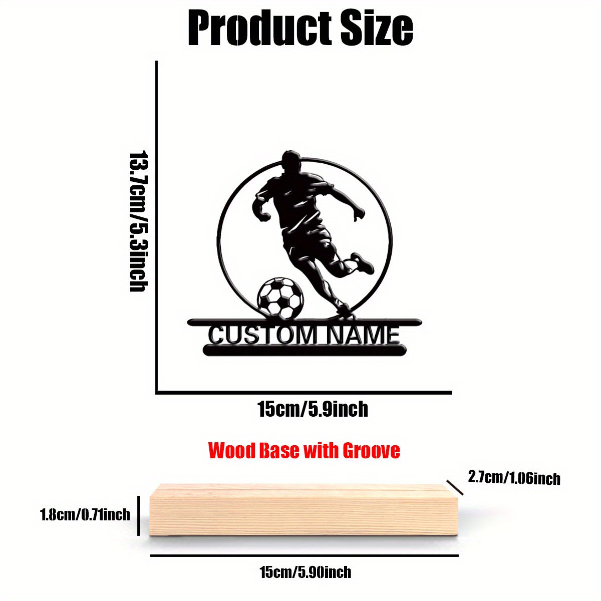 Custom Soccer Player Metal Sta - Outdoor Furniture Wooden 리뷰 및 가격