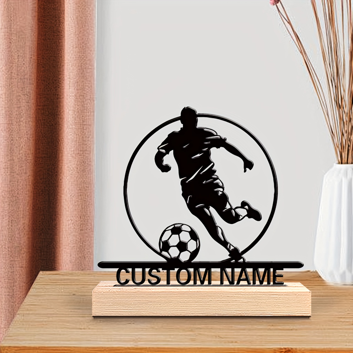 Custom Soccer Player Metal Sta - Outdoor Furniture Wooden 리뷰 및 가격