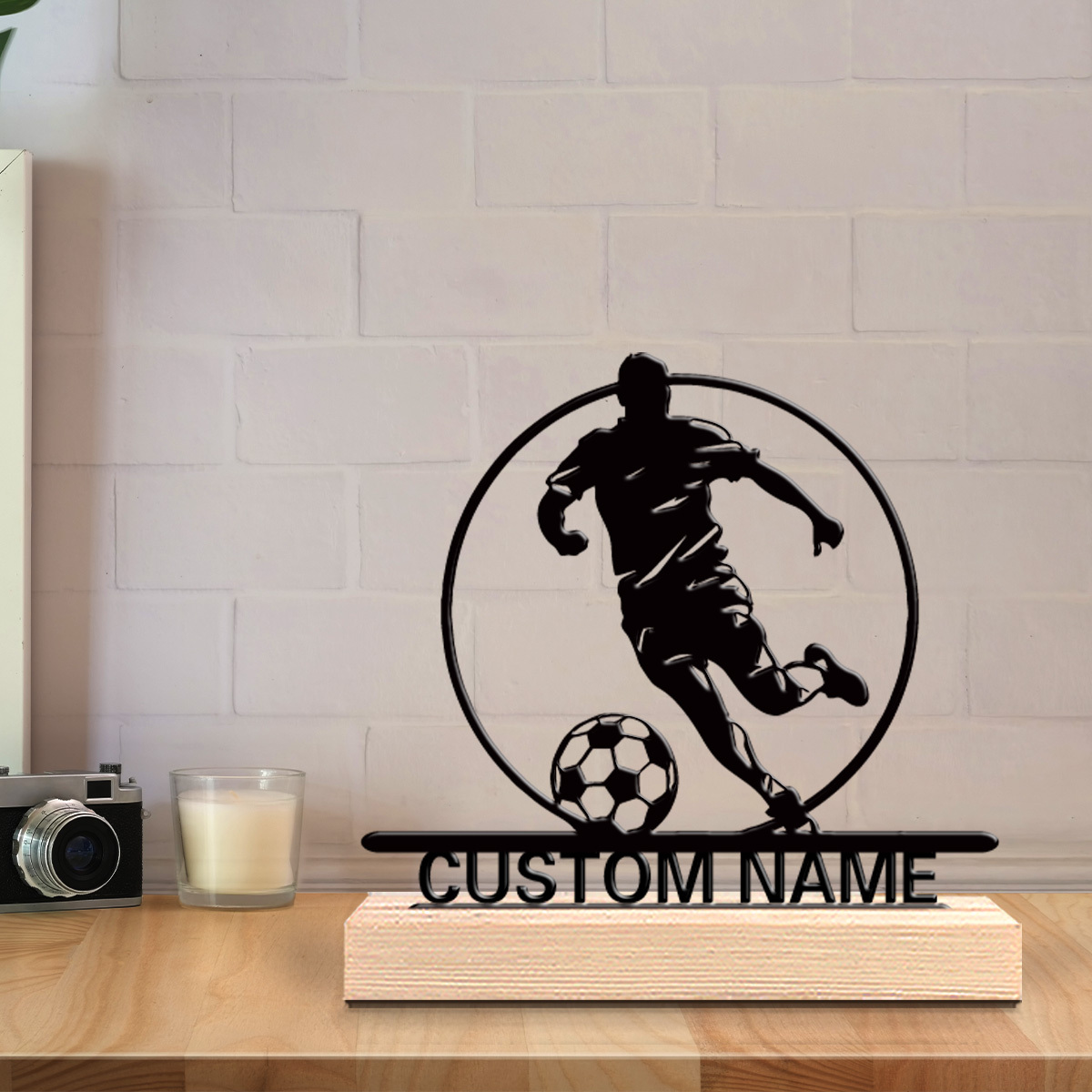 Custom Soccer Player Metal Sta - Outdoor Furniture Wooden 리뷰 및 가격