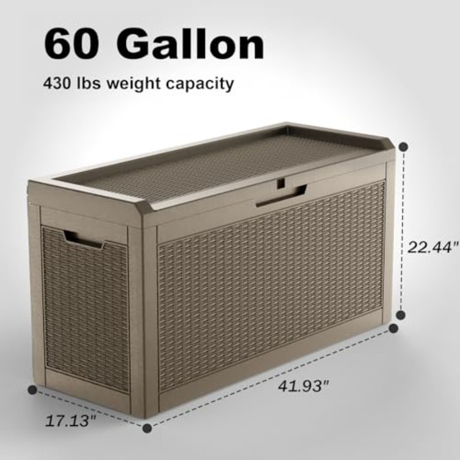 60 Gallon Outdoor Storage Box  - Outdoor Furniture Ofo 리뷰 및 가격
