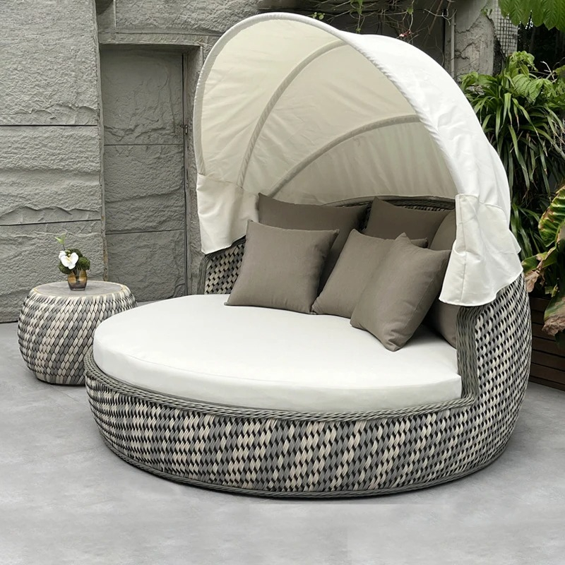 Daybed,Anti-UV Rustproof Round - Outdoor Furniture Lounge Set 리뷰 및 가격