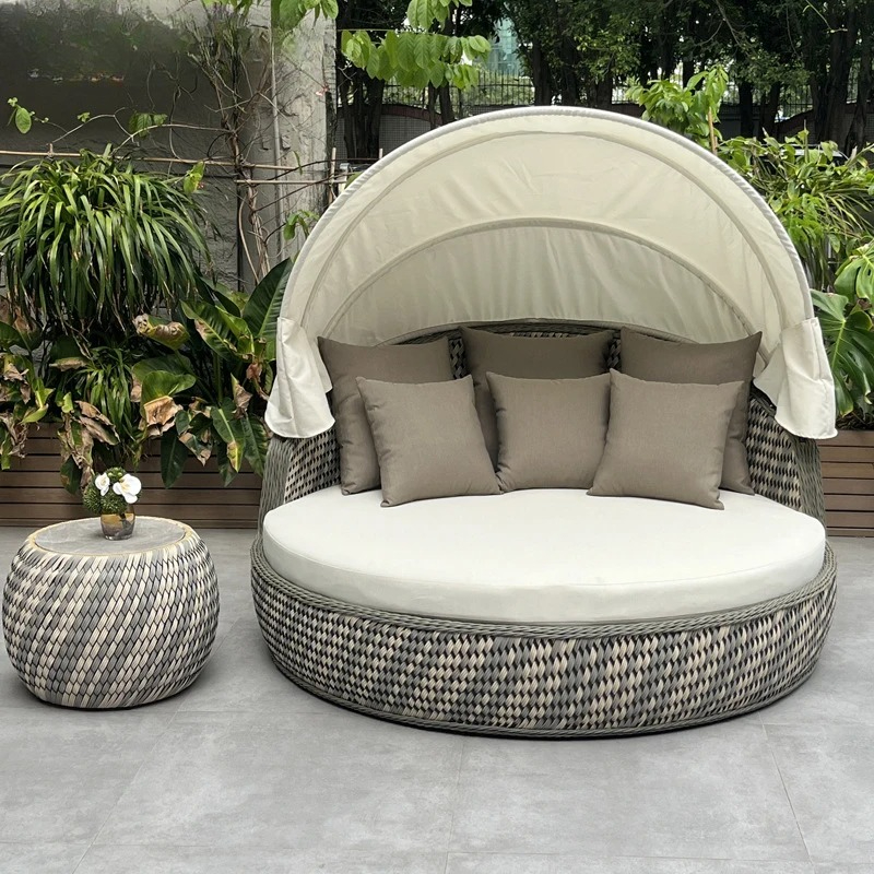Daybed,Anti-UV Rustproof Round - Outdoor Furniture Lounge Set 리뷰 및 가격