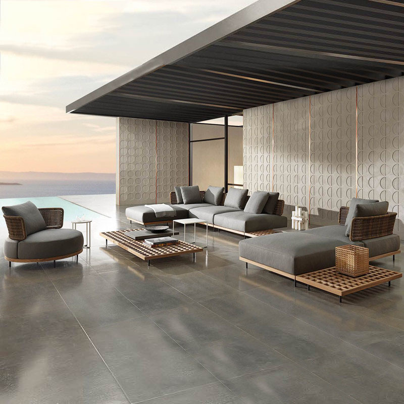 qw-Outdoor Sofa Patio Villa Te - Outdoor Furniture Teak 리뷰 및 가격