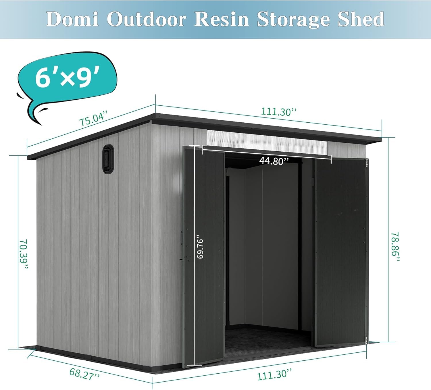 Domi 6x9FT Resin Outdoor Stora - Outdoor Furniture Heavy 리뷰 및 가격