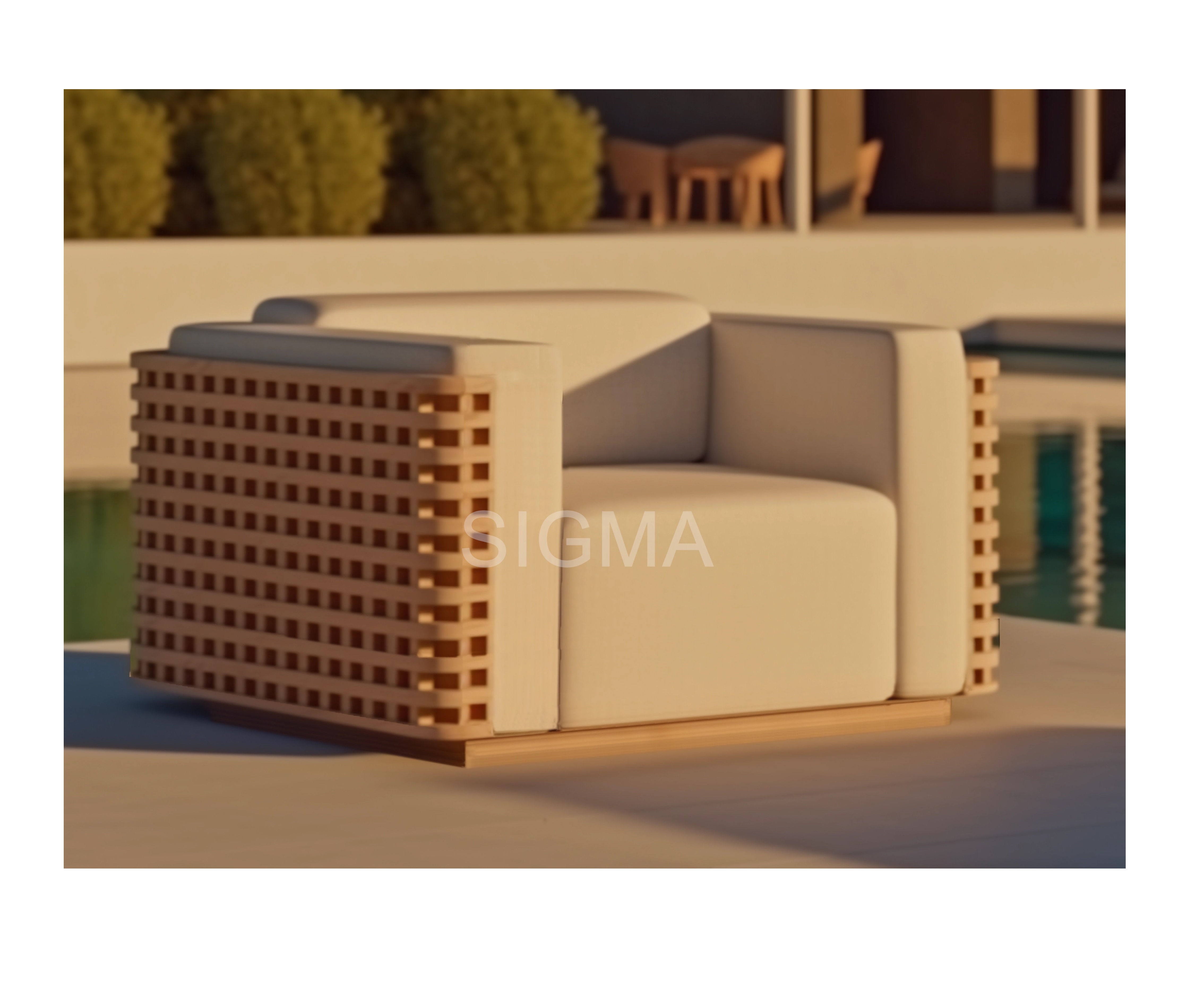 Sigma Teak Sofa Outdoor Furnit - Outdoor Furniture Teak 리뷰 및 가격