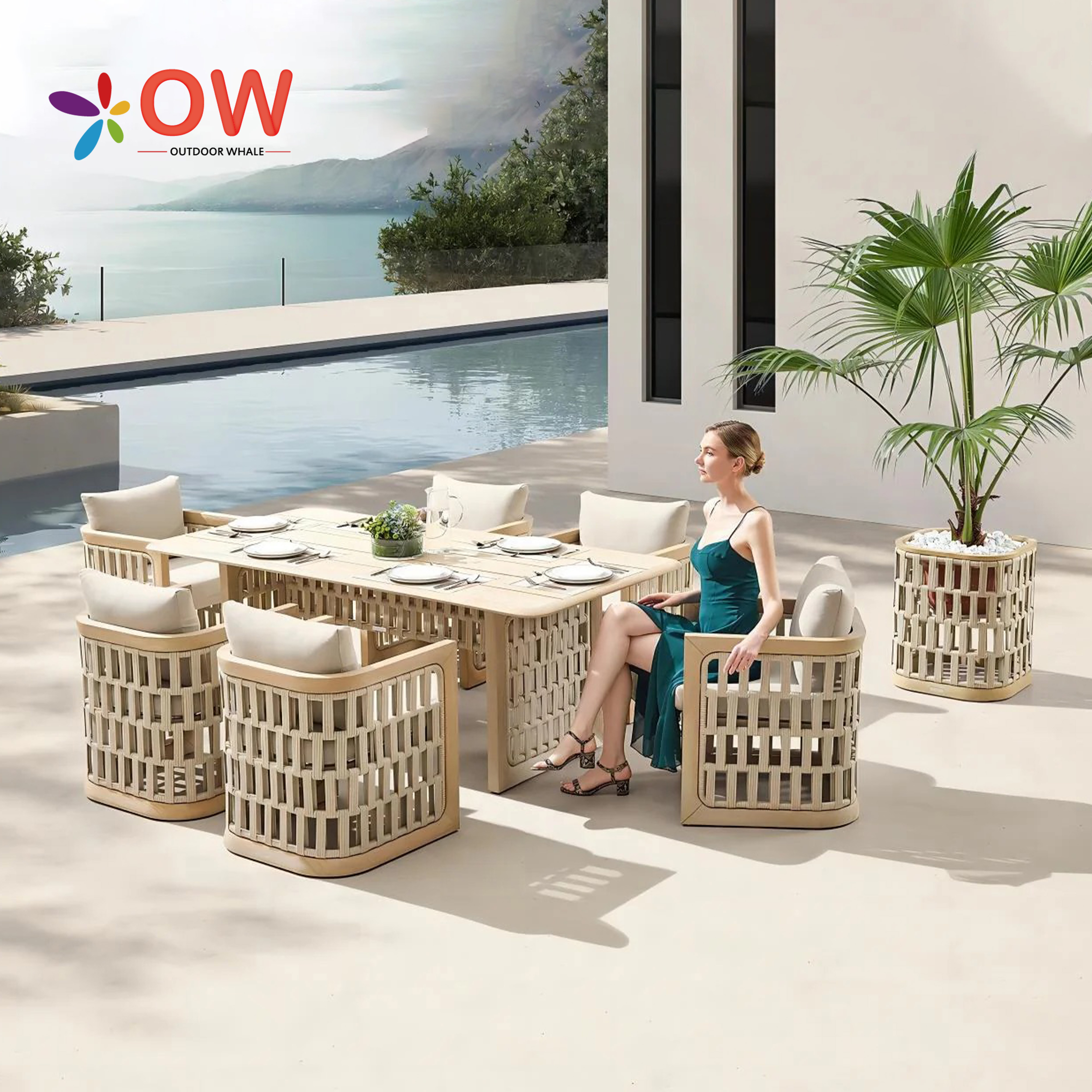 Modern Dining Table Set For Ho - Outdoor Furniture Teak 리뷰 및 가격