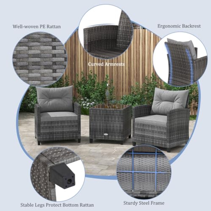 KOTEK 3 Piece Patio Furniture  - Outdoor Furniture Patio 리뷰 및 가격