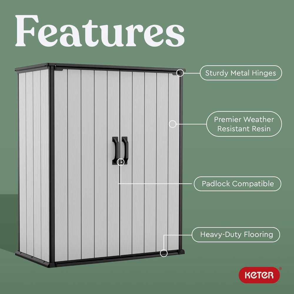 Resin Outdoor Storage Shed, 4. - Outdoor Furniture Patio 리뷰 및 가격