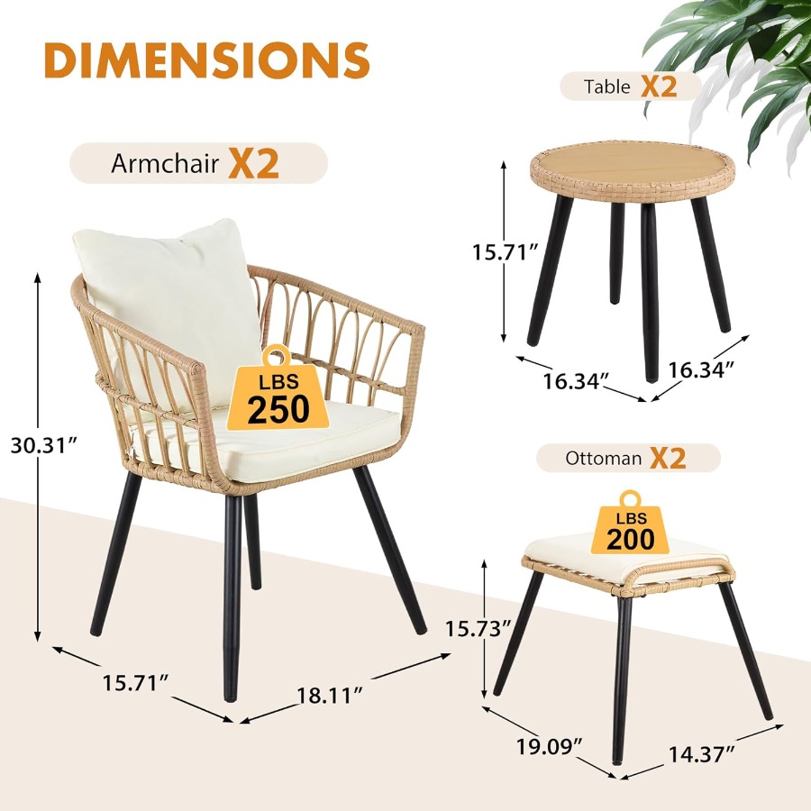 5 Piece Patio Furniture Set Ou - Outdoor Furniture Patio 리뷰 및 가격
