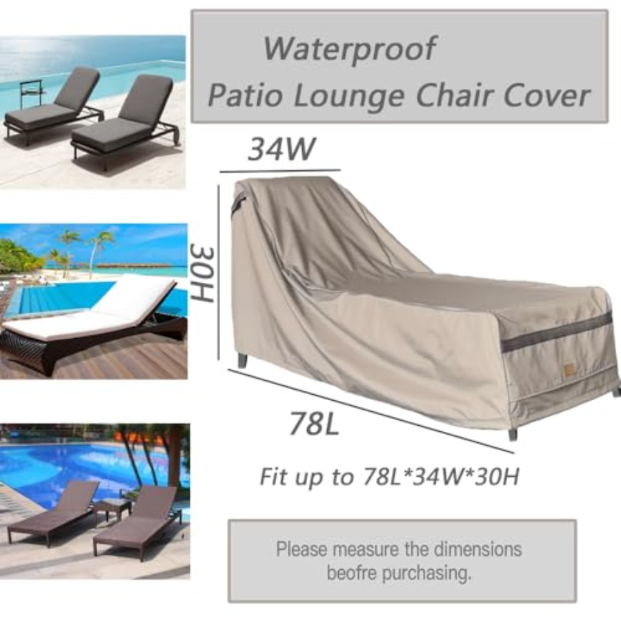 Patio Chaise Lounge Cover Wate - Outdoor Furniture Heavy 리뷰 및 가격