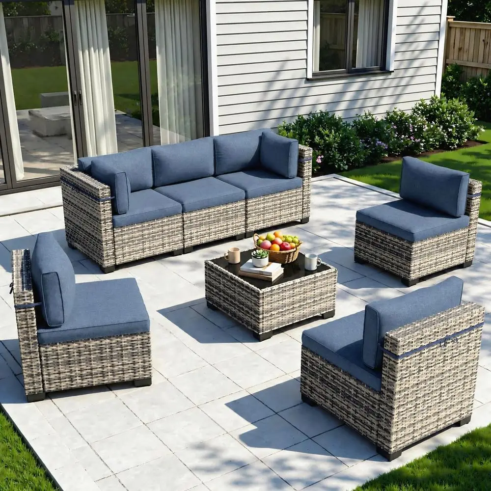 7-Piece Outdoor Sectional Pati - Outdoor Furniture Ofo 리뷰 및 가격
