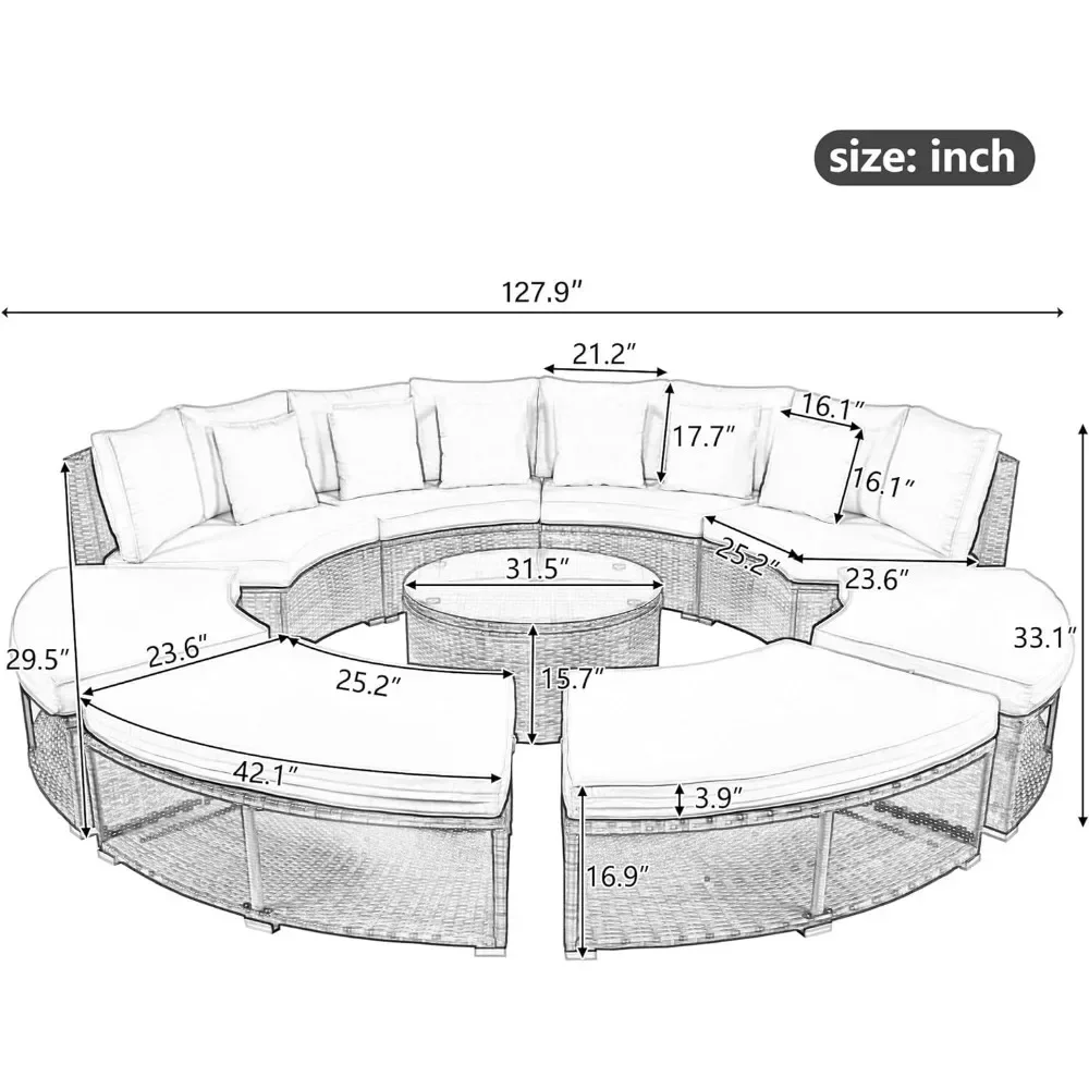v Outdoor Furniture Sets Luxur - Outdoor Furniture Lounge Set 리뷰 및 가격