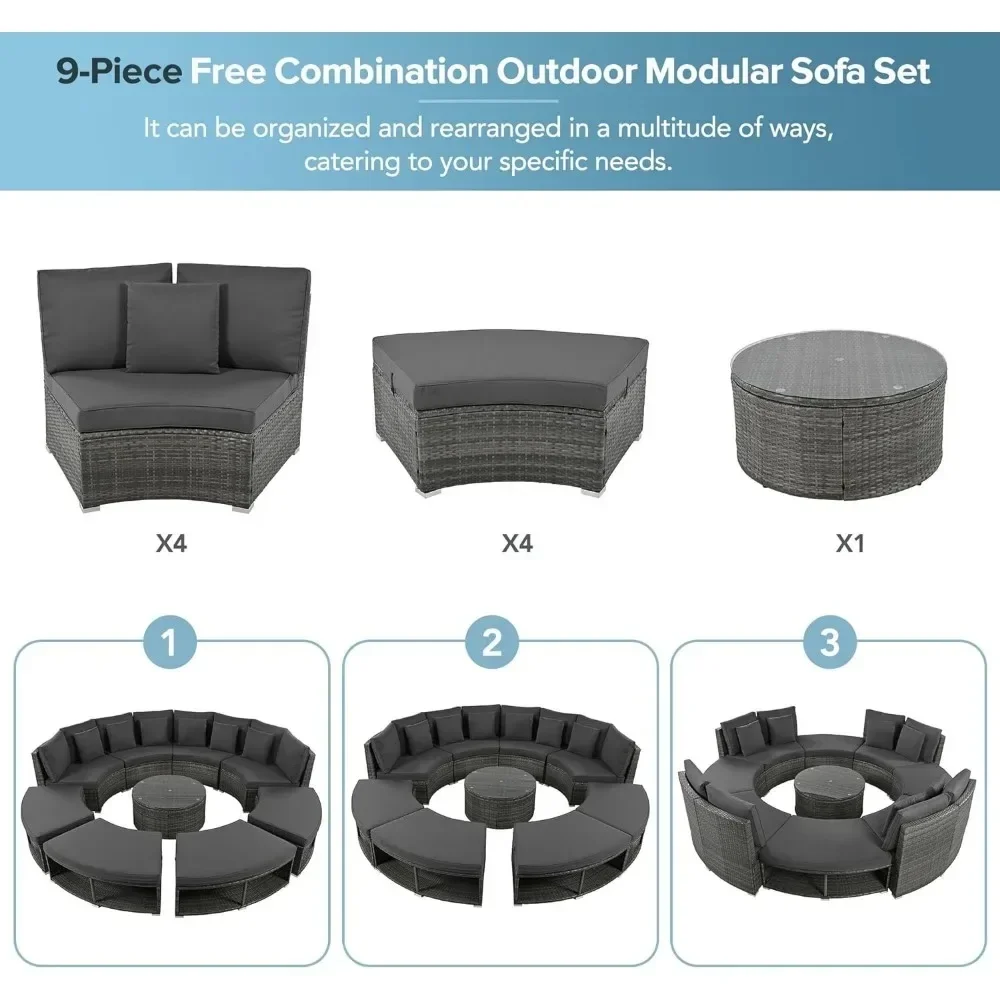 v Outdoor Furniture Sets Luxur - Outdoor Furniture Lounge Set 리뷰 및 가격