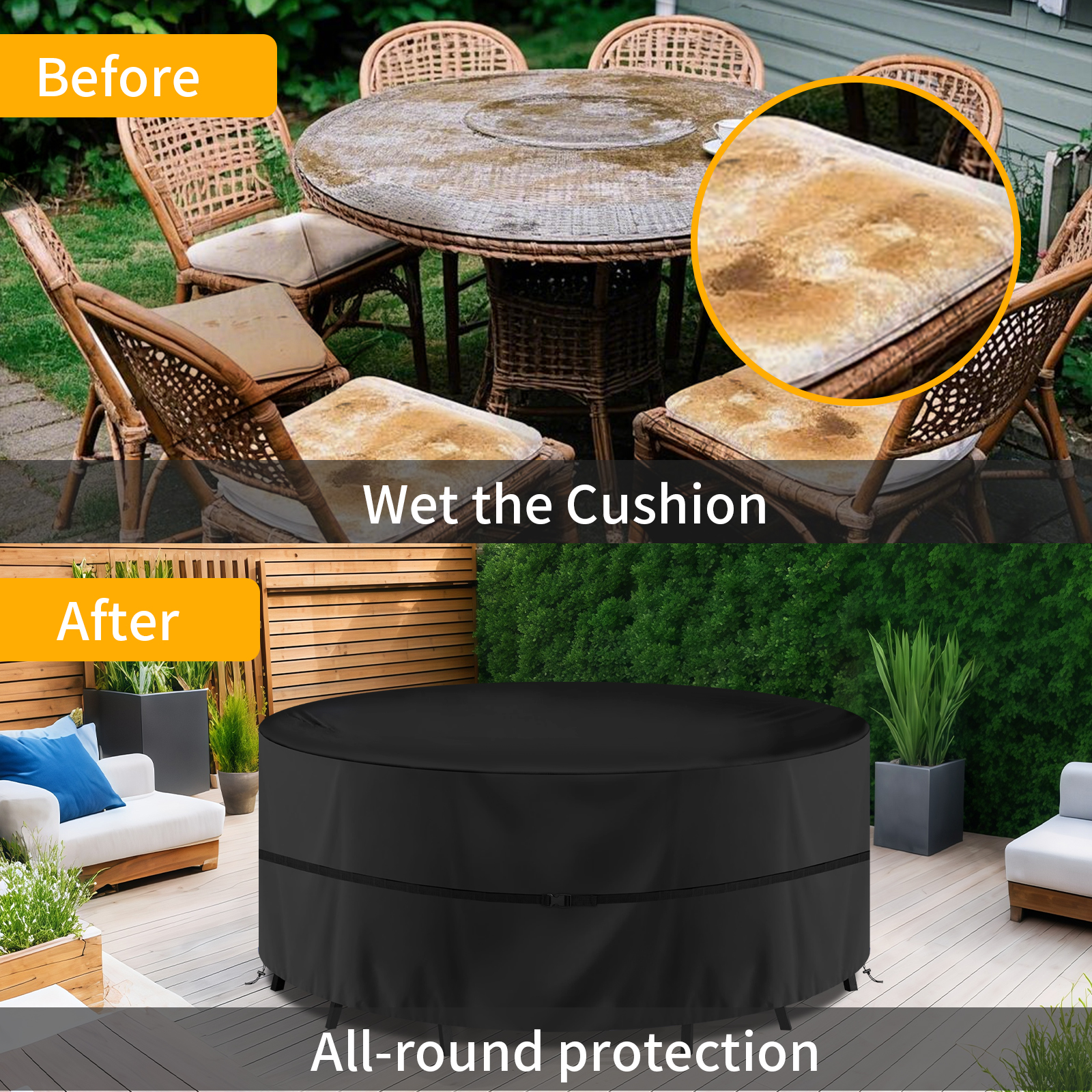 Round Waterproof Garden Furnit - Outdoor Furniture Manufacturer 리뷰 및 가격