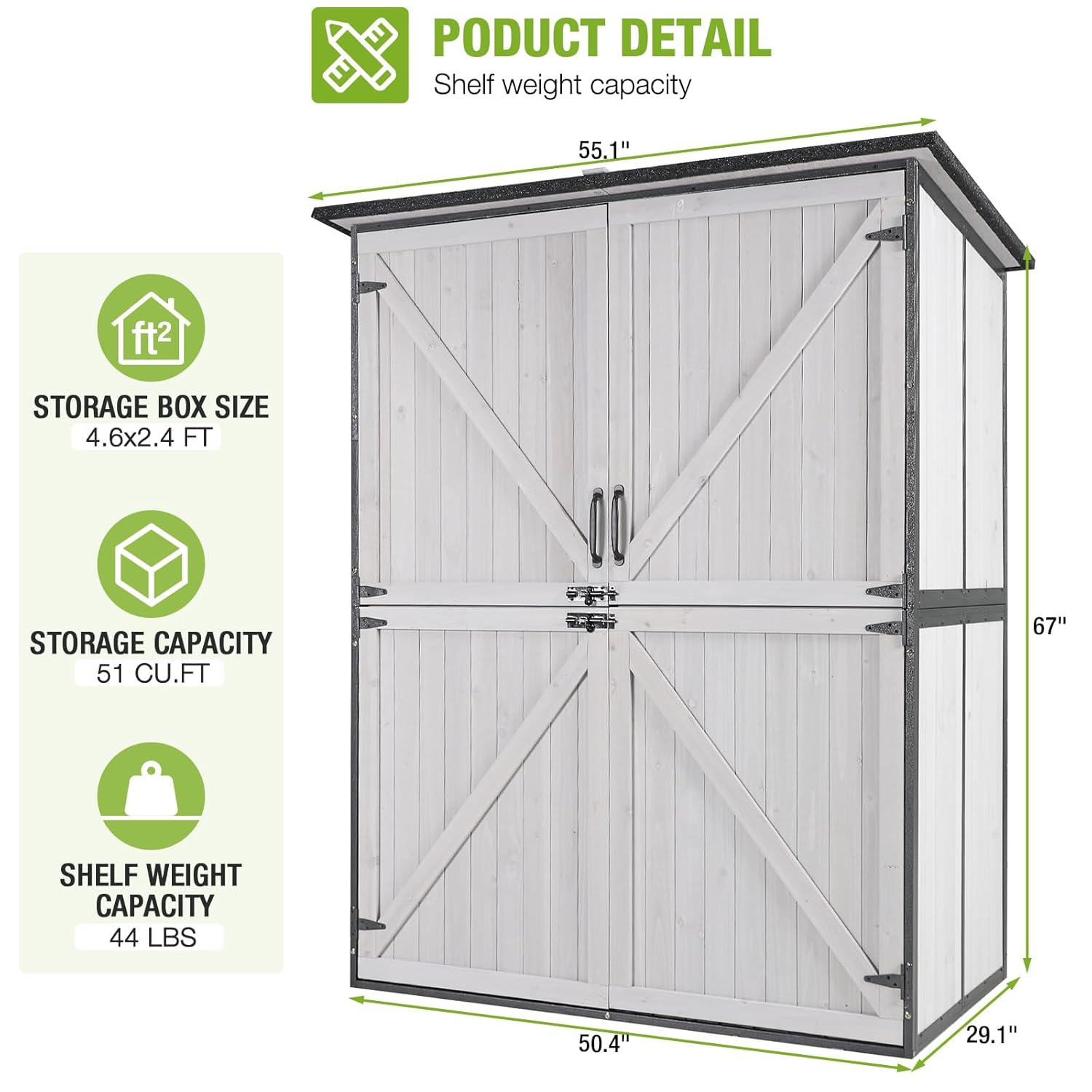 Outdoor Cabinet Storage Shed w - Outdoor Furniture Wooden 리뷰 및 가격