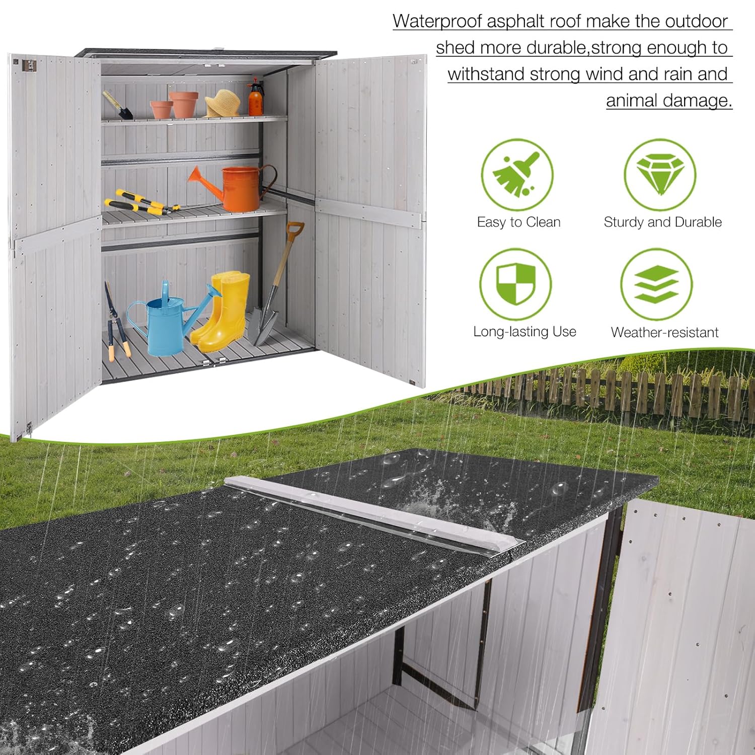 Outdoor Cabinet Storage Shed w - Outdoor Furniture Wooden 리뷰 및 가격