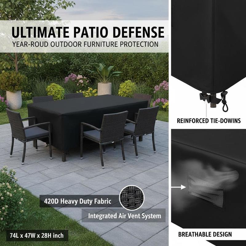 Outdoor Table Set Protector 74 - Outdoor Furniture Heavy 리뷰 및 가격