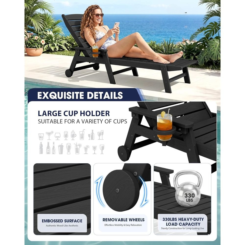 HDPE Lounge Chair Outdoor Set  - Outdoor Furniture Ofo 리뷰 및 가격