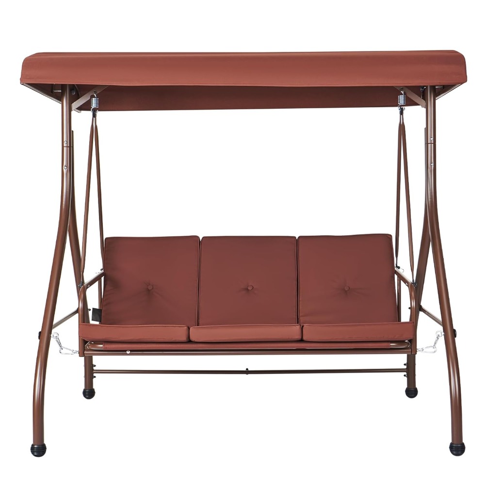 3-Seat Patio Swing Chair, Conv - Outdoor Furniture Sunbrella 리뷰 및 가격