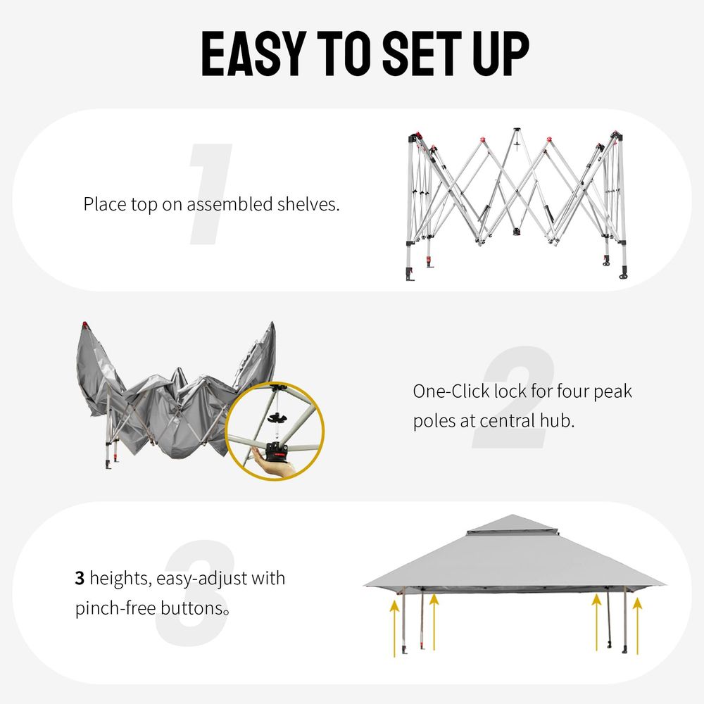 13x13 Pop Up Gazebo, Canopy Te - Outdoor Furniture Gazebo 리뷰 및 가격